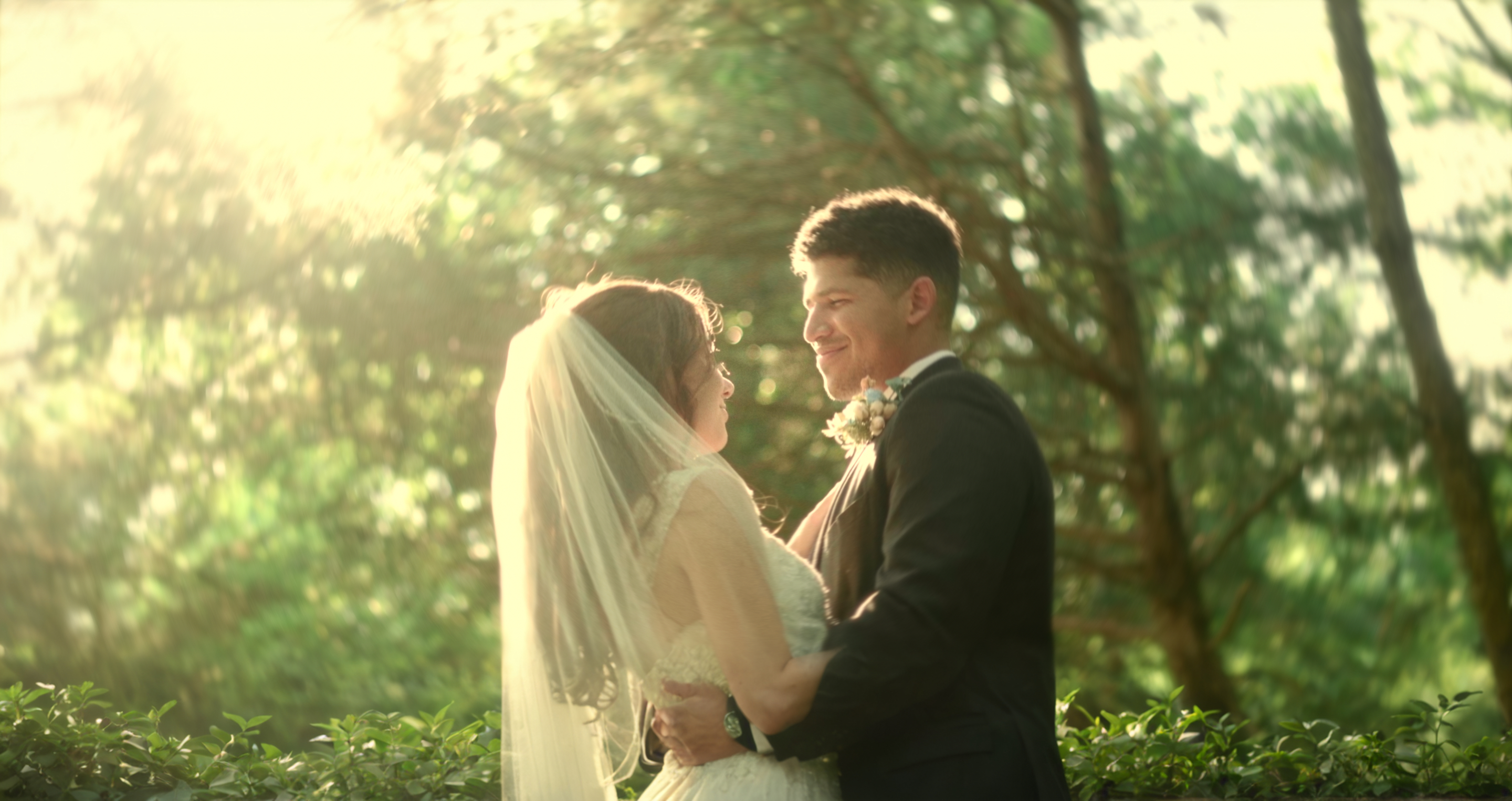 Cinematic wedding snapshot