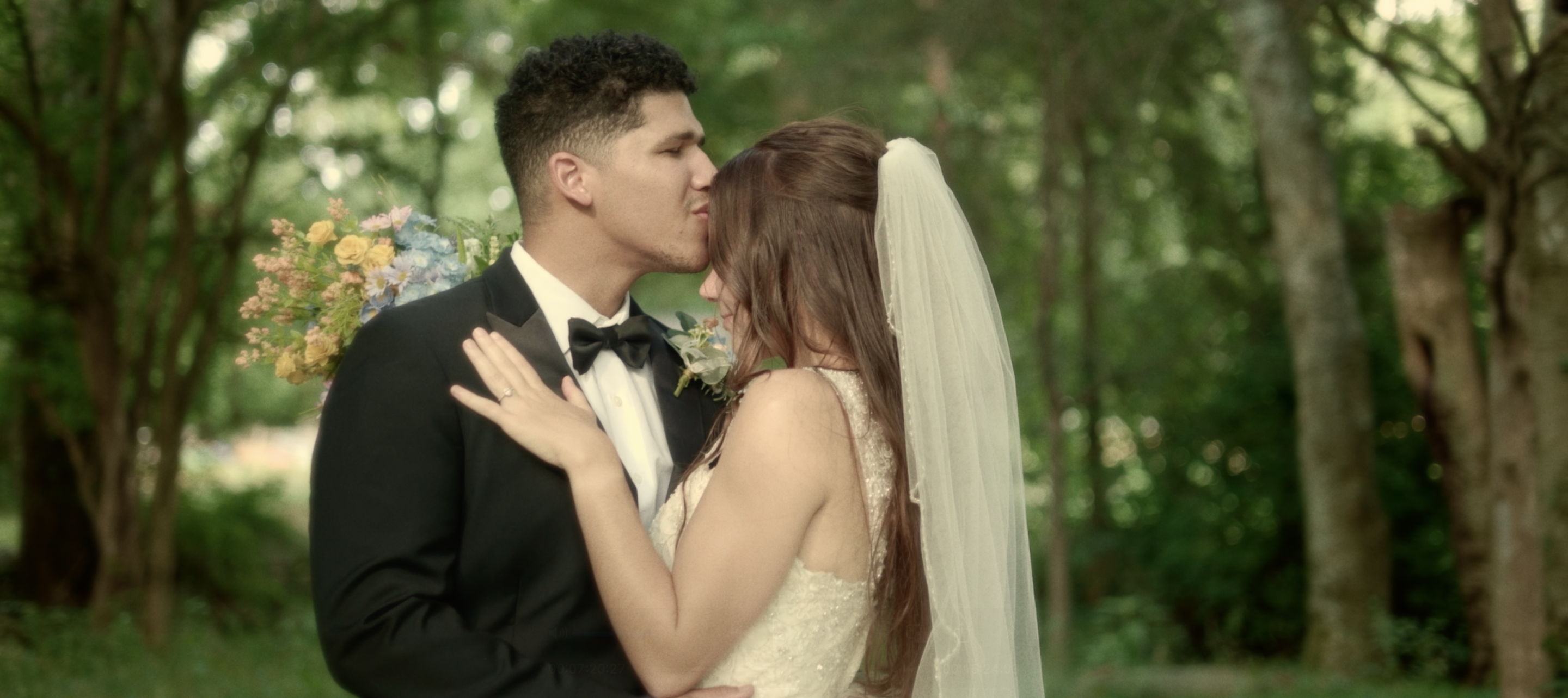 Cinematic wedding snapshot