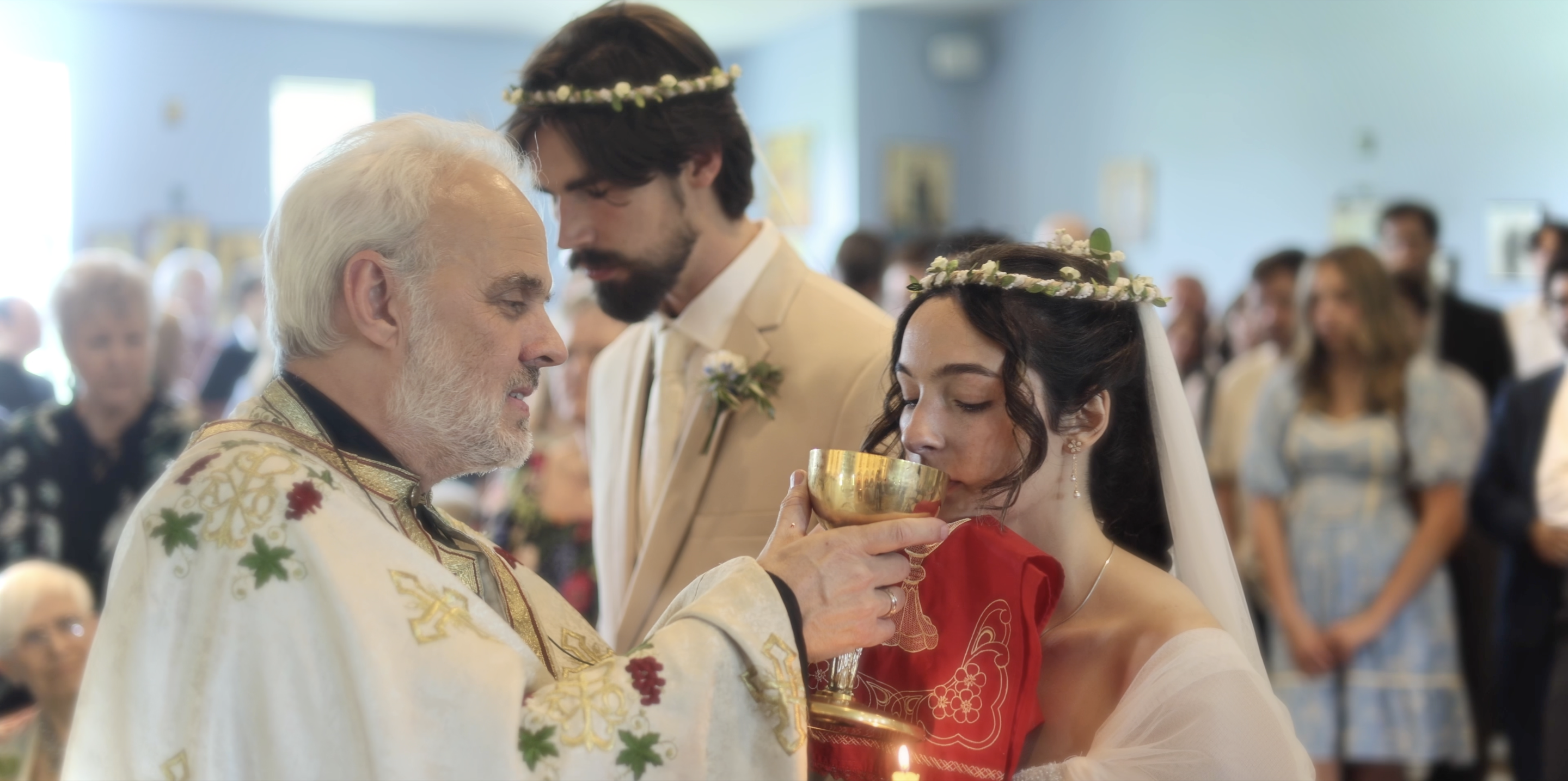 Cinematic wedding snapshot
