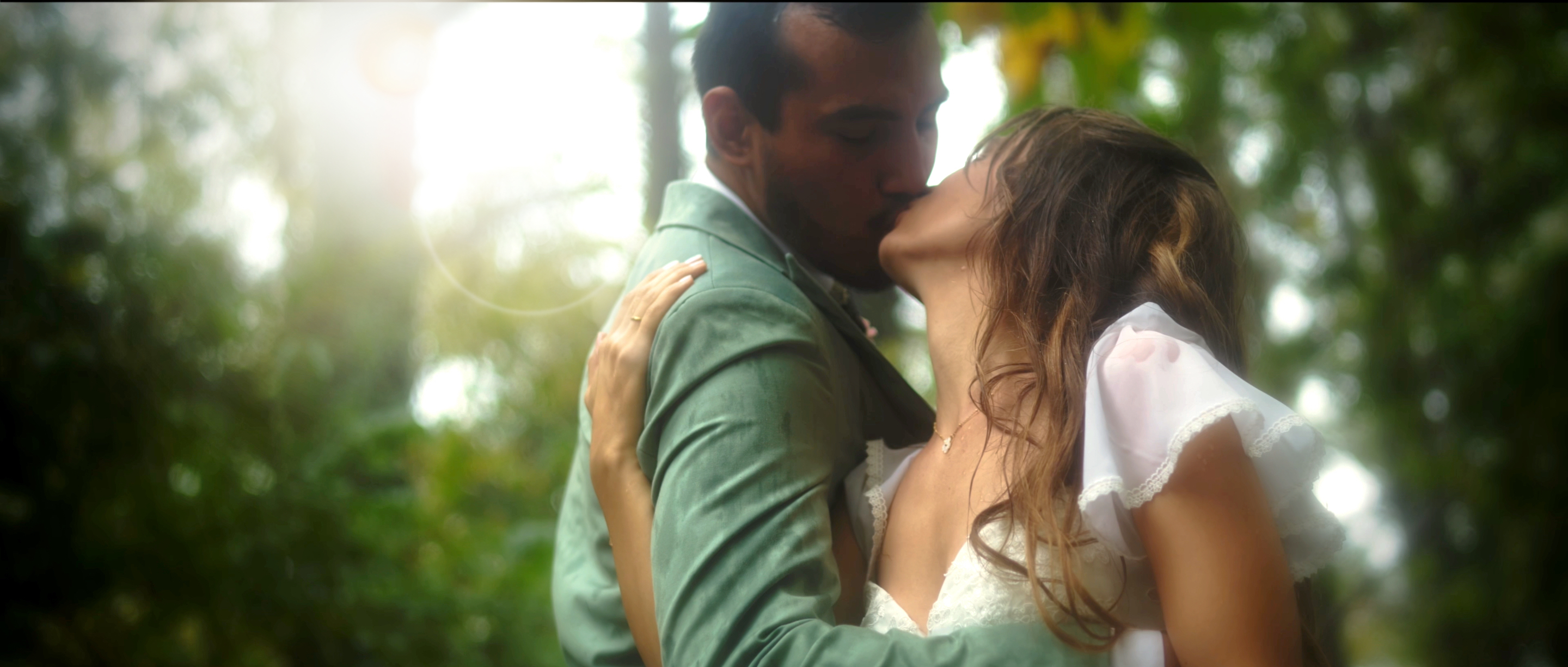 Cinematic wedding snapshot